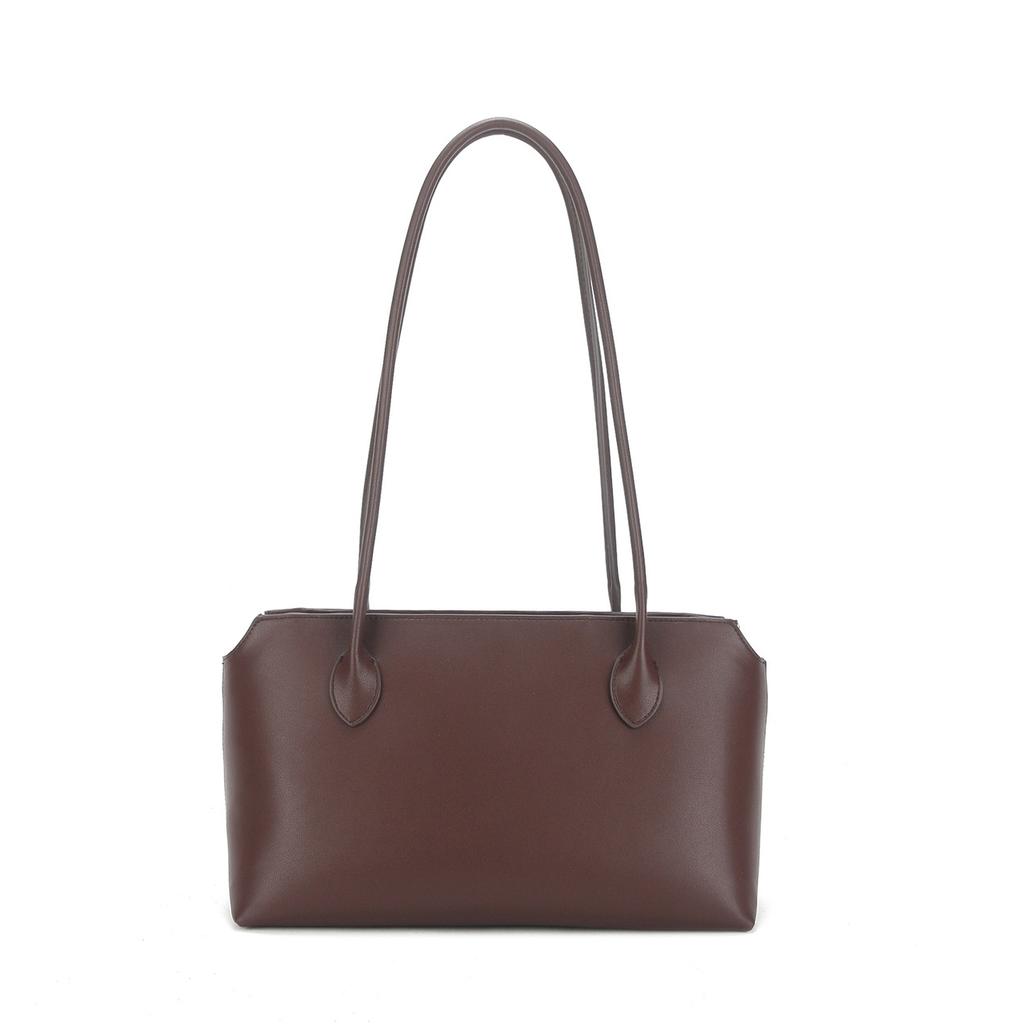 Women's Genuine Leather Tote Bag - Large Capacity Minimalist Underarm Handbag, Versatile Cowhide Shoulder Purse, Spacious Top Handle Bag