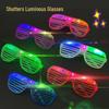 Luminous LED Flashing Disco Glasses - Three-Light KTV Atmosphere Prop for Adults