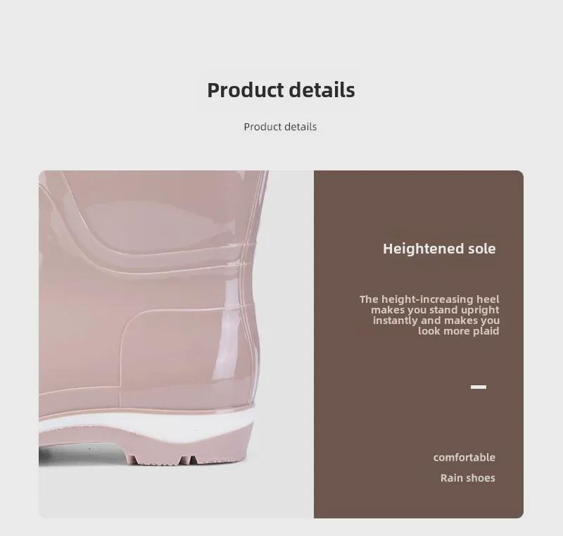 Damen Verdickte Rutschfeste Wasserdichte Regenstiefel zum Wattwandern