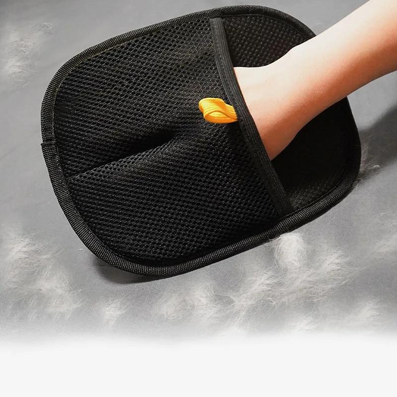 Pet Electrostatic Hair Removal Gloves Cat Hair Removal Brush Adhesive Gloves Cat Comb Cleaning Hair Removal Grooming Glove