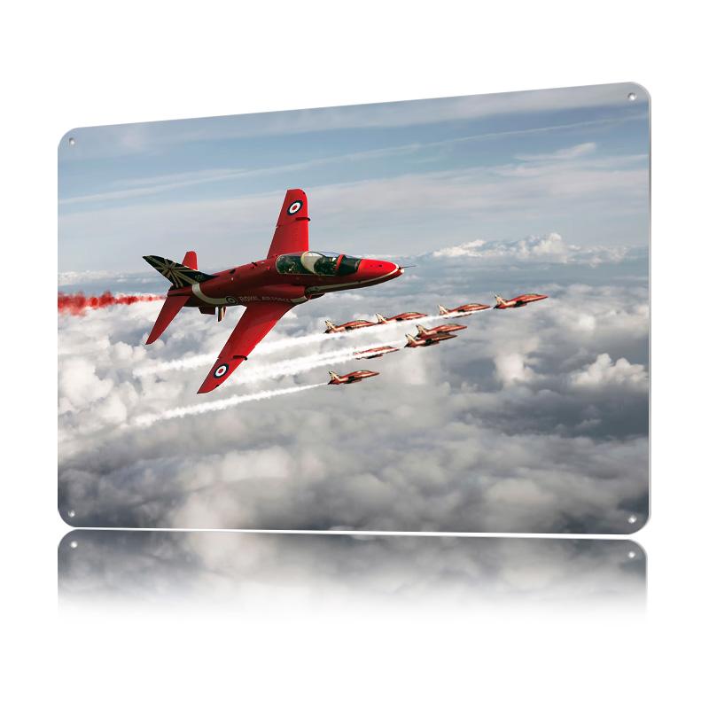 Red Arrows Metal Poster Customized Wall Art Retro Vintage Tinplate Signs for Custom Plate Gaming Decoration Room Wand Deko