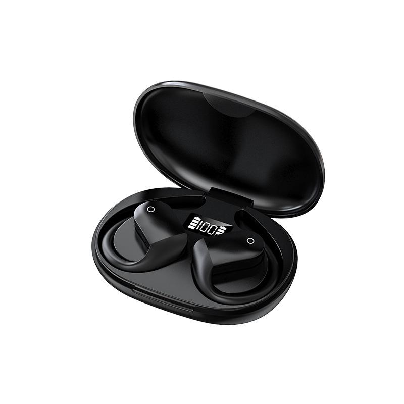OWS Wireless Bone Conduction Bluetooth Sports Earphones with Charging Case & Digital Display