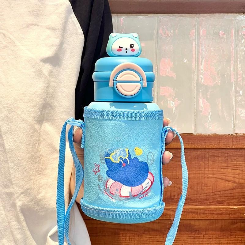 Childrens Travel Thermal Flask With Stainless Steel Inner For Outdoor Activities