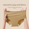 Female Spring and Autumn Sexy Antibacterial Crotch Sports Yoga Does Not Clip Hip Ice Silk Without Trace In Waist Triangle Briefs