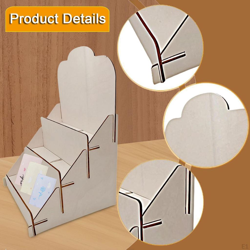 Grußkarten Aufsteller Regal Aufbewahrungsorganizer, Postkartenhalter für Broschüren,