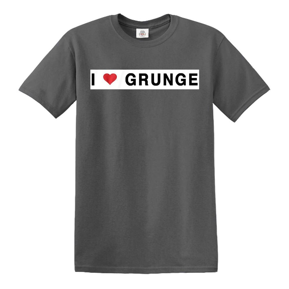 I love grunge tshirt 100 cotton mens s to 5xl top tee