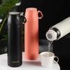 500ML Stainless Steel Thermos Cup Hot Coffee Vacuum Thermal Water Bottle Portable High-capacity Household Office Travel Tea Cups