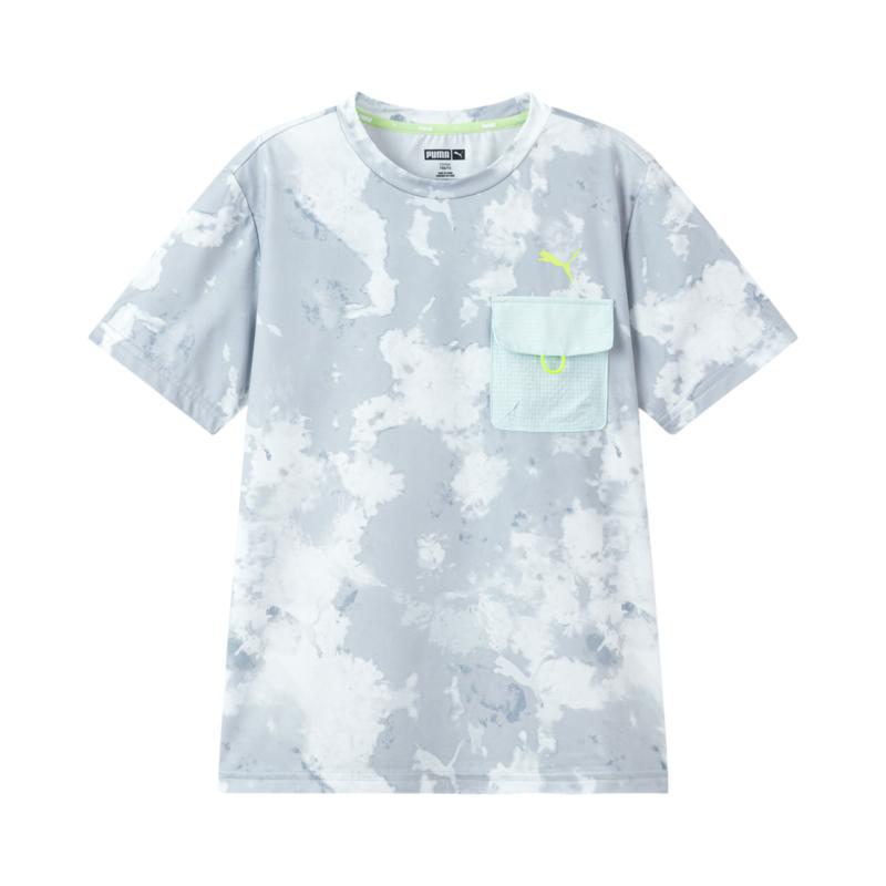 PUMA ForeverPERFORMANCE T Shirt SS25 Gray White Tone Kids 353225117210-00321 120