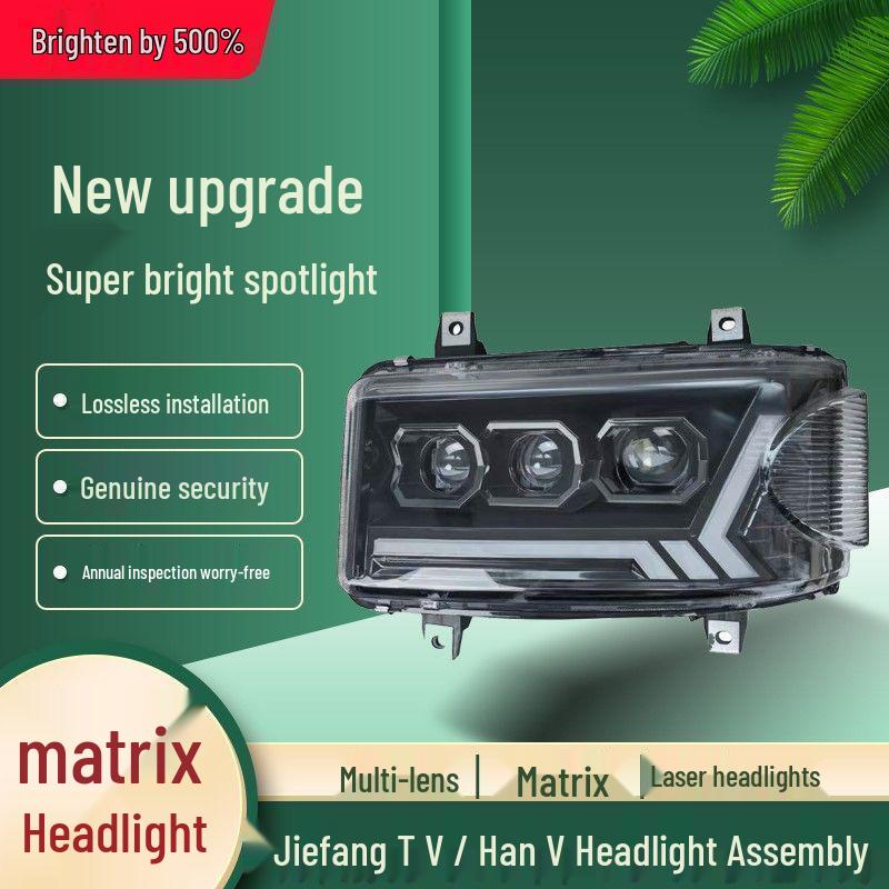 

Ultra-Bright Laser LED Headlight with Three-Lens Flowing Light for Jiefang Tian V, Han V, and Tu V Models Right