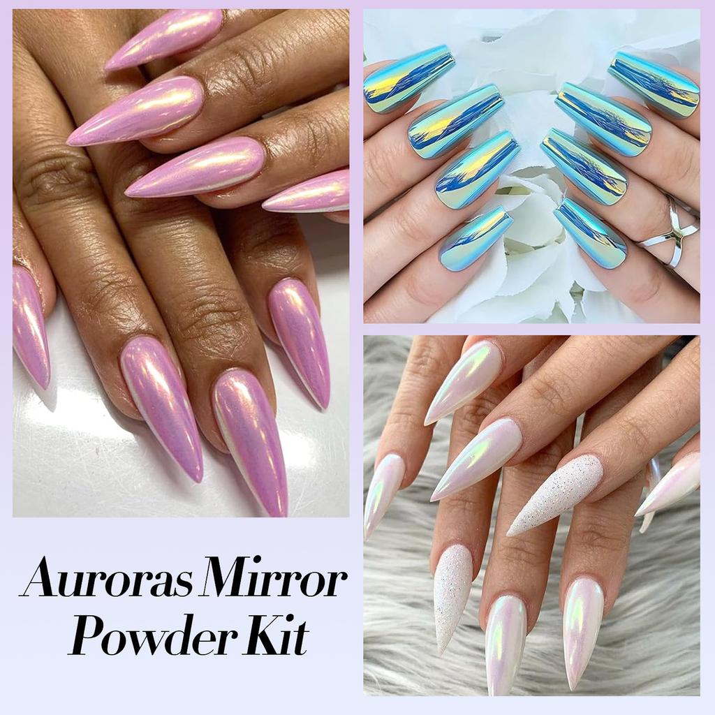 New Nail Art Liquid Magic Mirror Powder Ice Muscle Non-Flying Powder Liquid Mirror Flour Fairy Powder Nail Art Magic Liquid