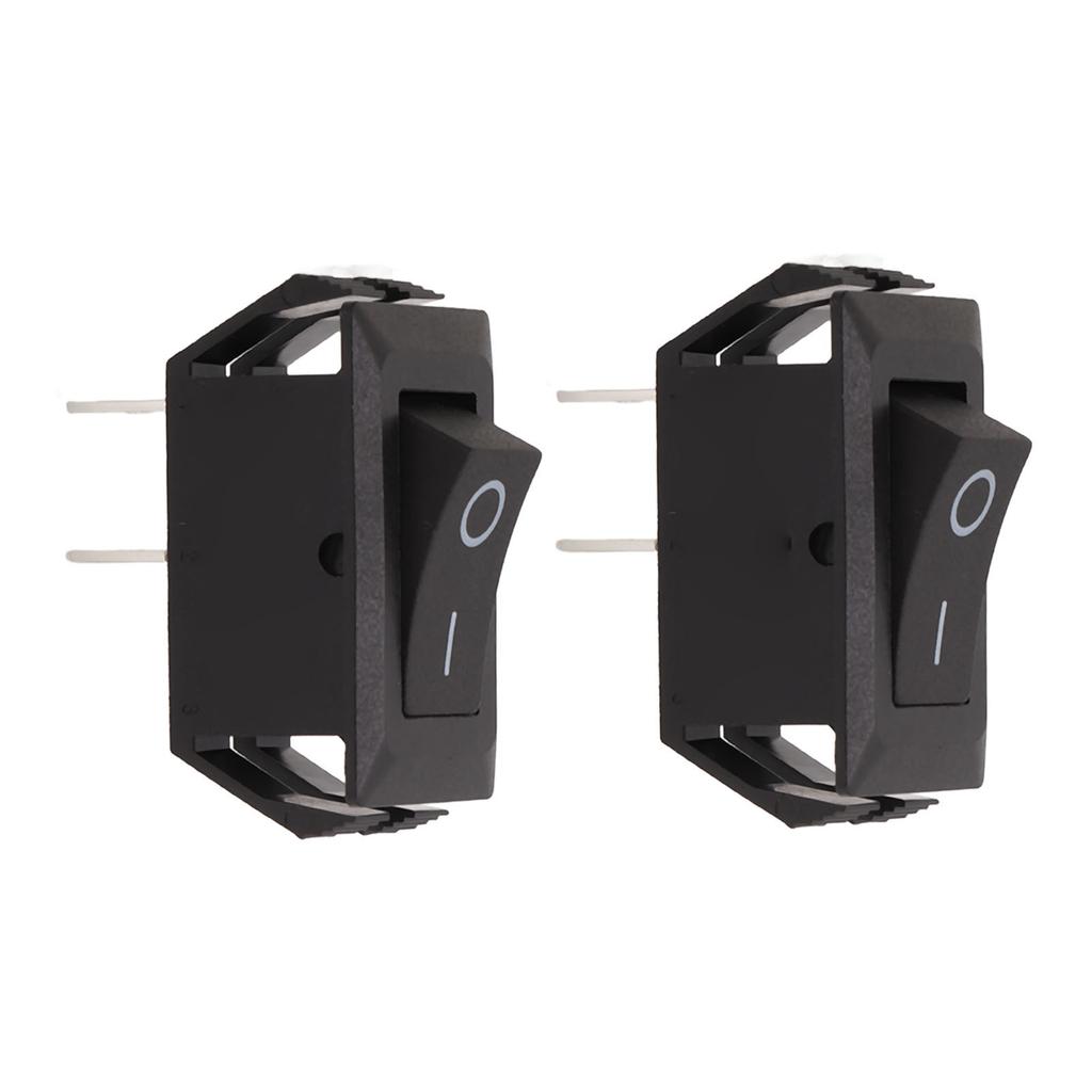 2PCS Rocker Switch 2 Positions Single Control PA66 16A 125 250V for Instruments Automobiles Ships