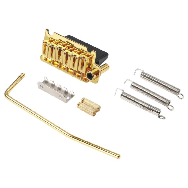 Verbesserte Tremolo-Brücke Geöltes Messing Sustain-Block Galvanisierte Sättel 52,5 mm Saitenabstand Design Zinklegierung Textur