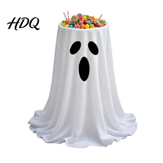 Halloween Dessert Station Ghost Candy Bowl Adjustable Height Large Holder Trick or Prop for Garden Treat Standing Storage Dish Porch Lawn