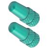 2pcs Presta Valve Caps Aluminium Alloy Presta Cycling Valve Dust Covers Bicycle Tire CapsGreen
