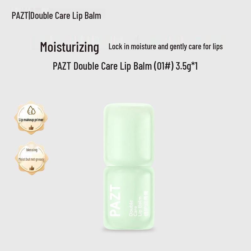 

PAZT Double Care Lip Balm: Moisturizing & Nourishing for Smooth, Hydrated Lips - Compact & Portable for Men & Women