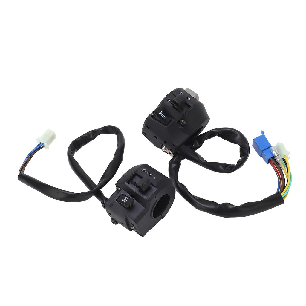 2Pcs Motorcycle Handlebar Switch 7 8in 22mm Left Right Turn Signal Horn Headlight Control Switch for 125 YBR125
