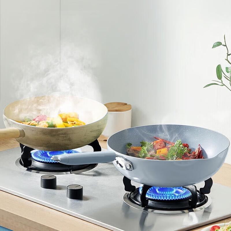 Chuada Huang CG28BC Glacier Blue Non-stick Wok