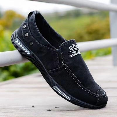 Tênis de Lona Masculino Jeans Slip On Tênis Masculino para Verão Outdoor Dirigindo Mocassim Tendência Vintage Mocassins Sapatos para Homem