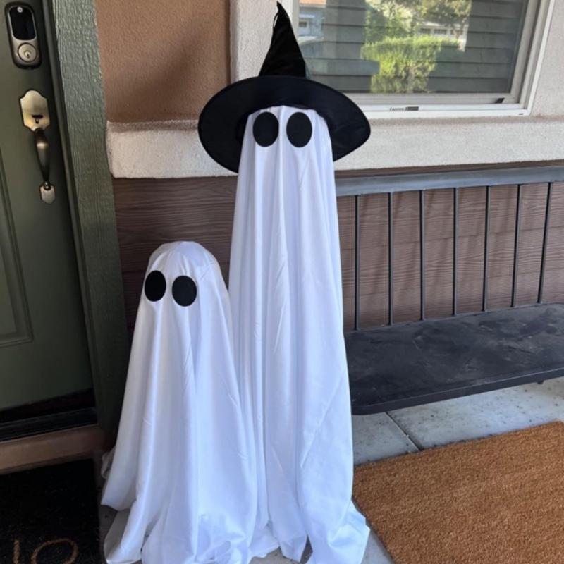 Halloween Decoration 120cm High Large Fabric Ghostly Figure Ornament For Porch And Garden Halloween Party Centerpieces
