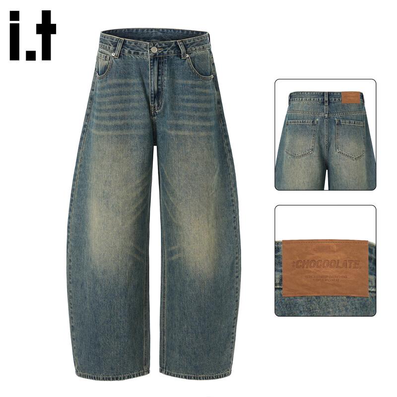 

CHOCOOLATEit Men s American Curved Blade Loose Straight Jeans XL