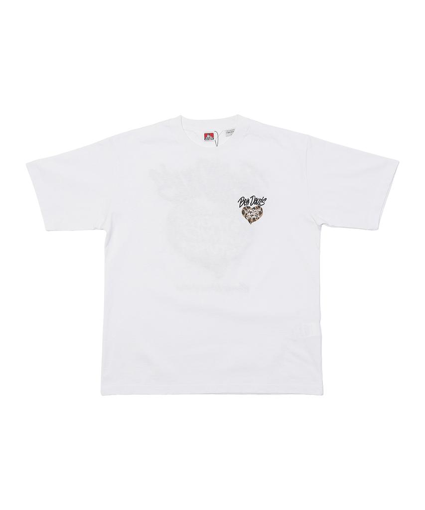 BEN DAVIS Hart Chenille 2 T-Shirt White
