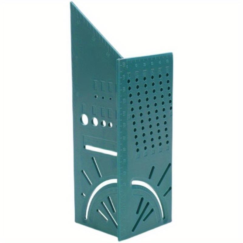 

Нова лінійка для деревообробки 3D кутомір-косинець Квадратний вимірювальний інструмент Багатофункціональний інструмент Вимірювальний пристрій 3D ruler green,1PC