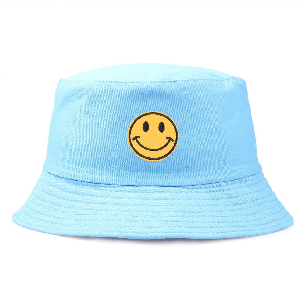 Cotton Embroidered Fisherman Hat With Sun Protection For Summer Beach And Casual Wear