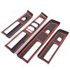 ABS Matte black For Mitsubishi Triton L200 2025+ Car Central Console gear Water Cup Steering Wheel Frame air outlet Cover