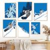 Nordic Downhill Skiing Climbing Winter Posters Print Canvas Painting Holiday Wall Art Picture For Living Room Home Decoration