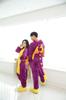 Dorawithme Purple Dragon Kigurumi Pajamas for Adults, Animal Cosplay Costume for Halloween and Christmas, Unisex (Size L)