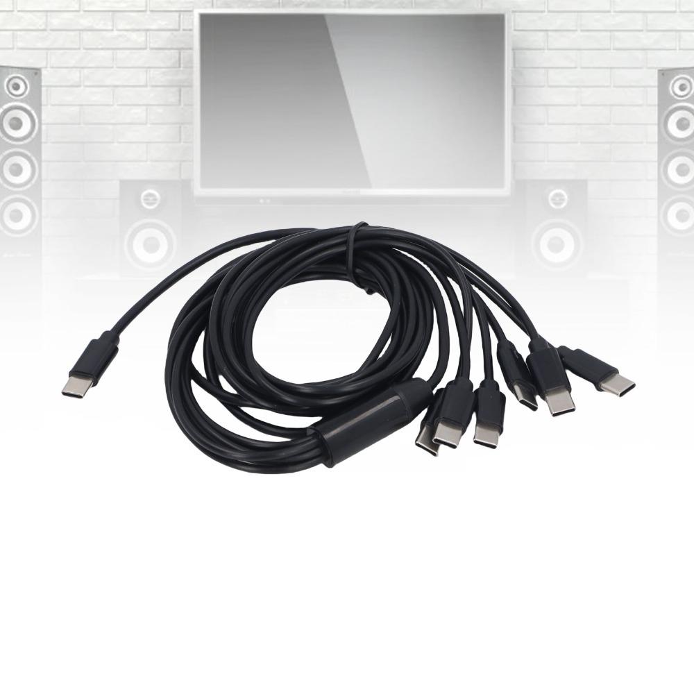 2m/6.6ft USB C Splitter Cable Plug and Play USB C Multi Charging Cable  For Cell Phones