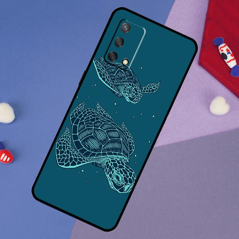 

Sea Turtle Case For OPPO A57S A54S A96 A76 A16 A5 A9 A53 A15 A17 A18 A58 A78 A98 A52 A72 A54 A74 A94 OPPO A94 4G