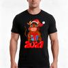 New Year 2021 Cute Bull With A Gift Tshirt Summer Casual Cotton Tee Oversized Streetwear Tops Vintage Graphic Print