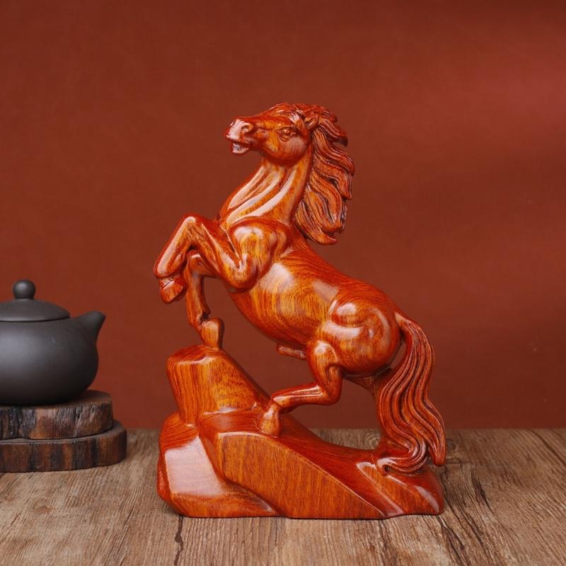 Lucky Wealth Horse Statues Sculptures Animal Statue Collectibles Figurines Feng Shui Ornament Home Decorations Gift