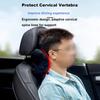 2pcs Ergonomically designed memory cotton neck pillow -100% polyester soft flannel car headrest and seat cushion