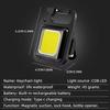LED Mini Flashlight Super Bright EDC COB Keychain Light Outdoor Emergency Camping Pocket Lamp With Tail Magnet Corkscrew