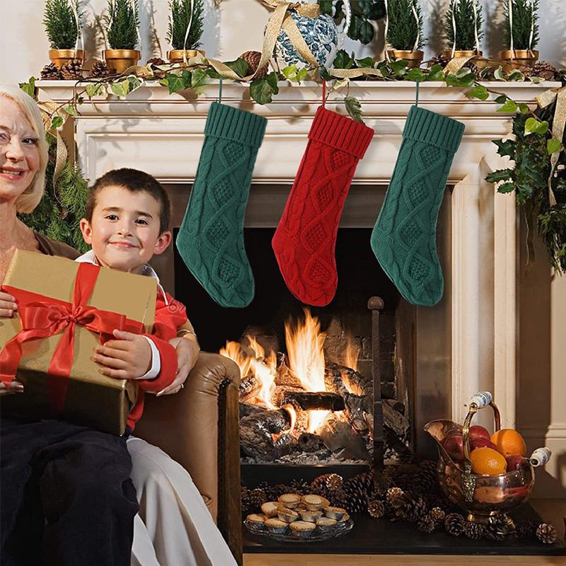 

1 шт. персонализированные рождественские чулки подарочный пакет каминный декор носки Санта-Лось принадлежности для вечеринок