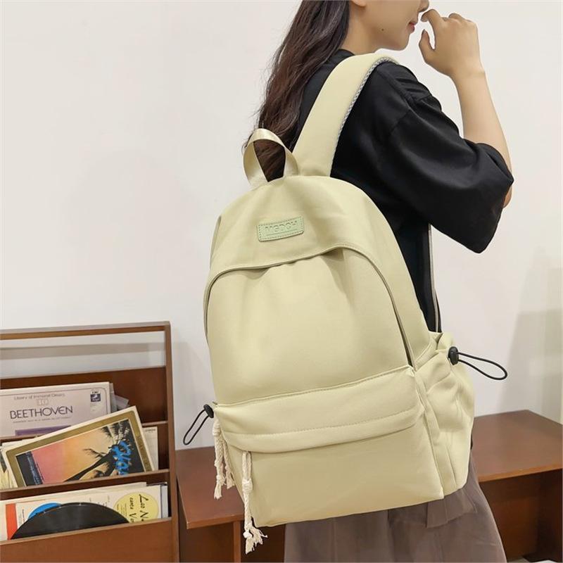 Schoolbag Backpack Women's Japanese and Korean 1011 Spring and Summer Versatile New Junior High School Student Schoolbag Simple Large Capacity 