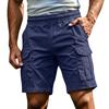 Pantaloncini Cargo Casual Leggeri da Uomo Vita Elastica Design Multi Tasche Tessuto Resistente Cavallo da Cinque Pollici Pantaloncini Estivi