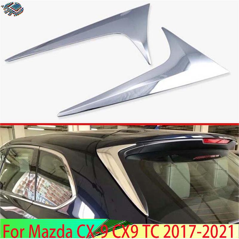 For Mazda CX-9 CX9 TC 2017 2018    Decorate Accessories ABS Chrome Side Door Rear View Window Spoiler Cover Trim