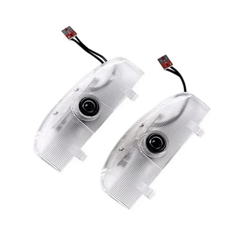 2Pcs LED Car Door Courtesy Lamp For Mitsubishi Pajero v87 v93 v97 V80 Auto Entry LED Interior Light Projector Accessories