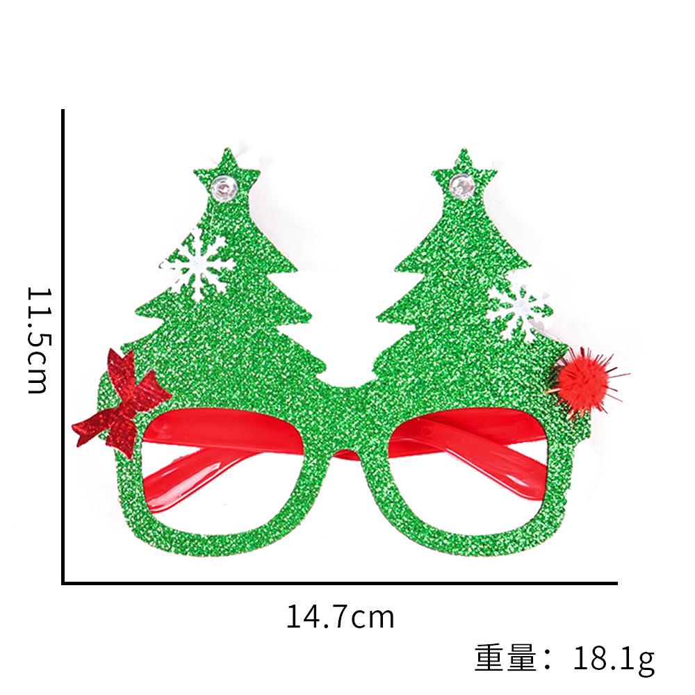 Christmas Glasses Glitter Party Glasses Frames Christmas Decoration Costume Glasses For Holiday Christmas Parties