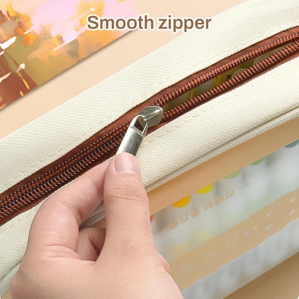 Geantă de depozitare pentru markere cu fermoar, capacitate mare, geantă de papetărie pentru acuarele, student