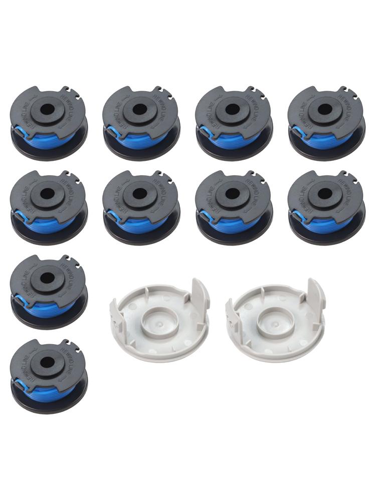 String Trimmer Spool Replacement Set for AC14RL3A 6/8/10 Spools 11 Feet Each Designed for Reliable Trimming Tasks