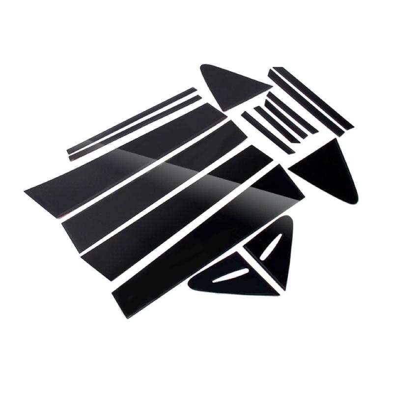 Carbon Fibre Fit for Toyota Corolla - Window Trim Cover BC Column Sticker Polished Pillar