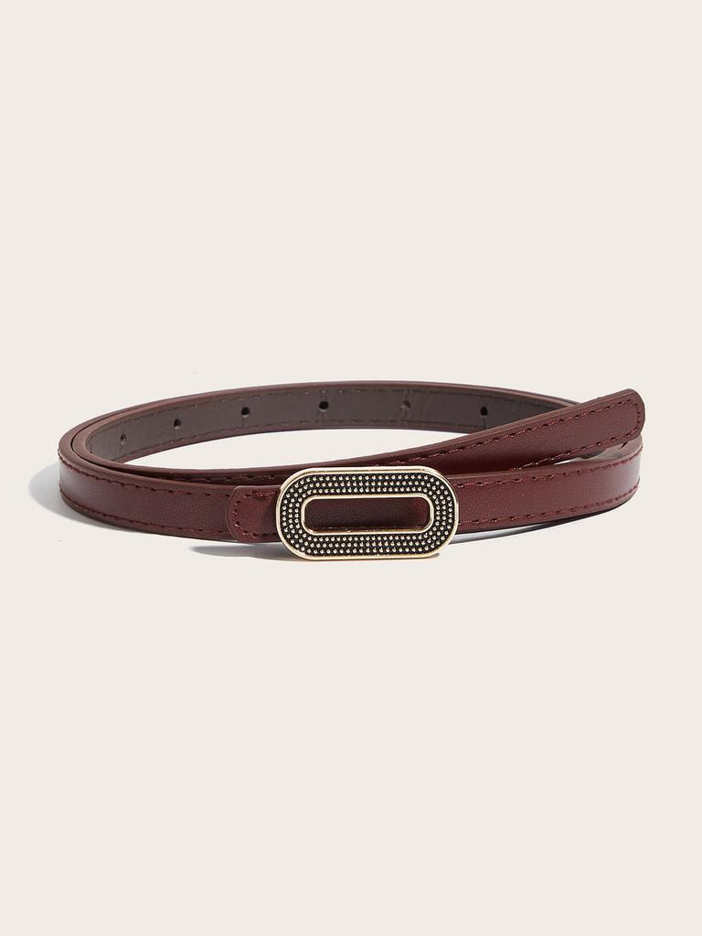 Womens Fashion Belt With Alloy Buckle For Casual Office Wear