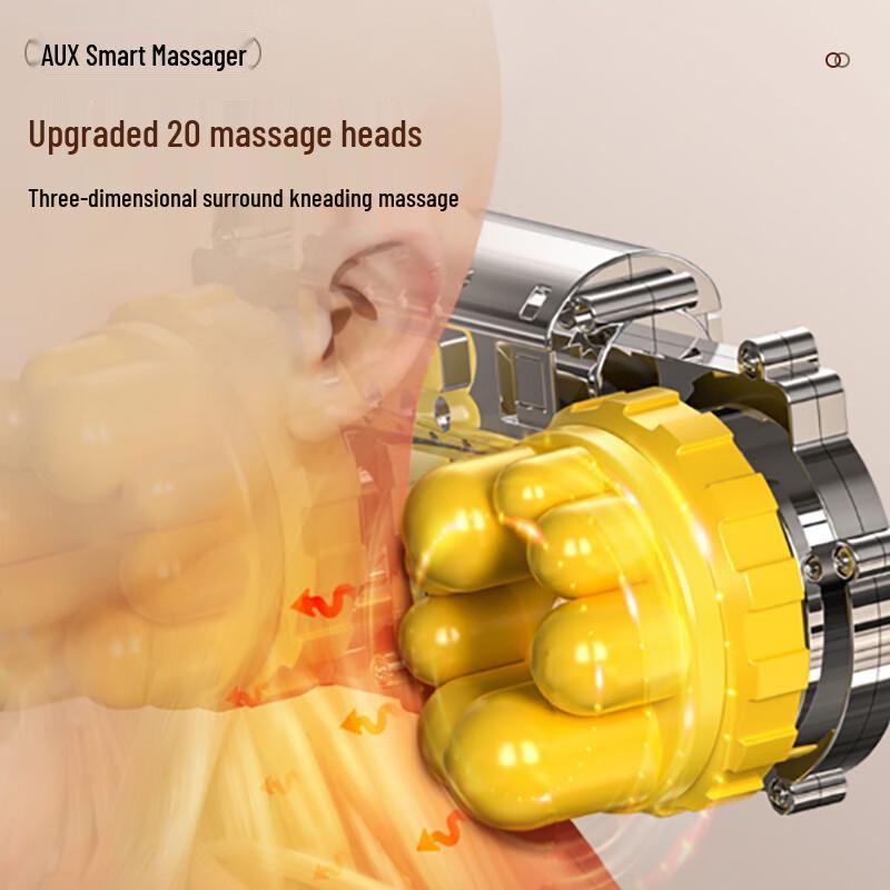 Aux Heated Waist & Back Massage Cushion CN Plug (adapter Included)