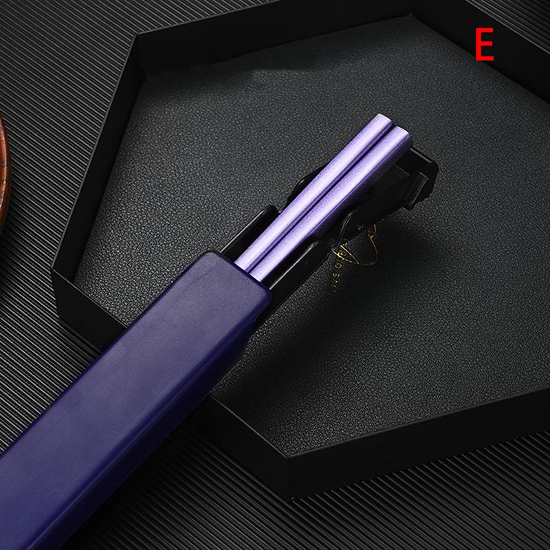 

Палочки для еды из нержавеющей стали 304, столовые приборы для ланча, дорожные портативные нескользящие палочки для еды с держателем-коробкой для хранения, кухонная посуда