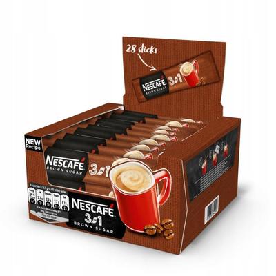 Nescafé 3in1 Kawa rozpuszczalna z brązowym cukrem 16,5 g