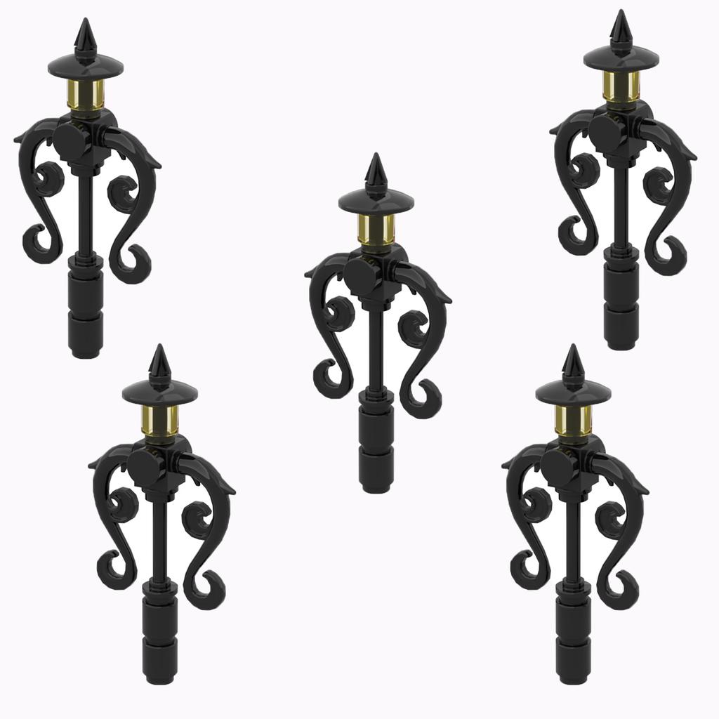 MOC Bricks Toys Model Compatible MOC Parts Bricks City Street Lamp Building Block Lamp with Halloween Bat Lamp